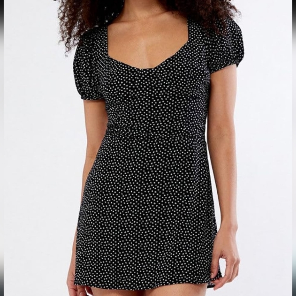 PRE-OWNED LA Hearts Puff Sleeve Bustier mini dress
